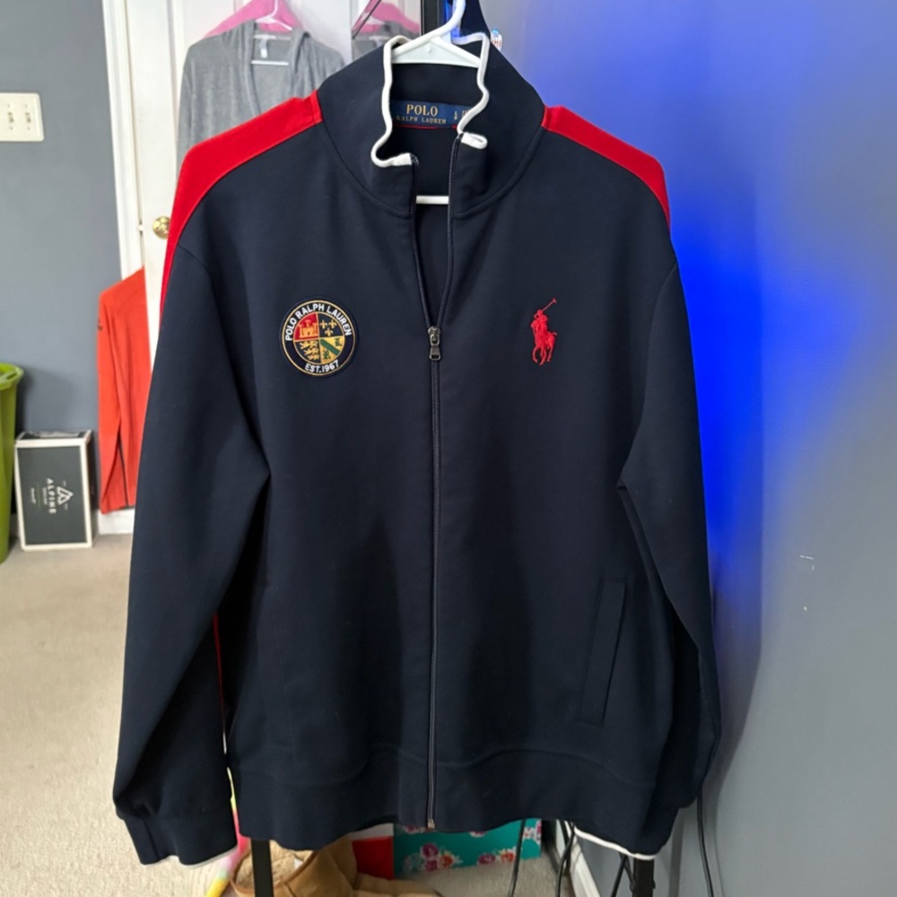 Polo Ralph Lauren Navy Jacket w/ Red Accents